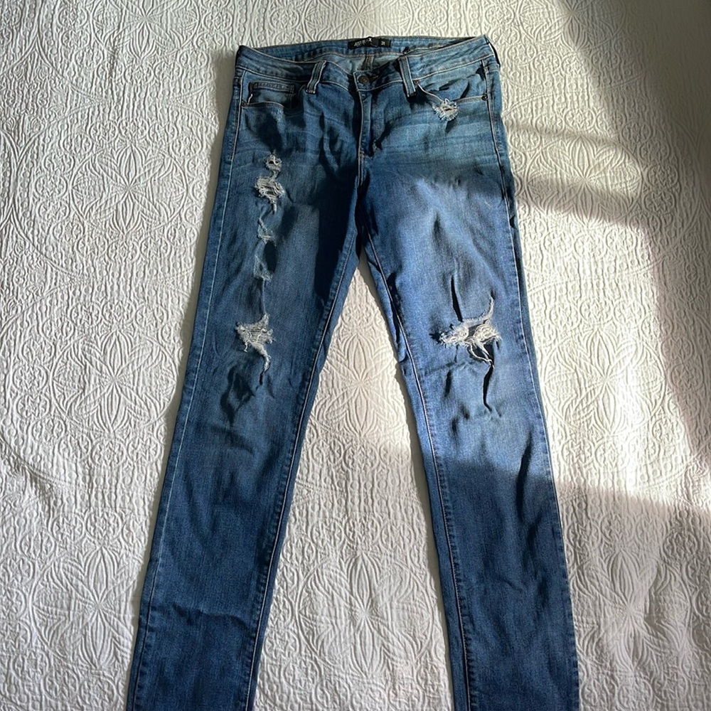 JUST BLACK straight leg jeans. Size 31. Worn a handful of times